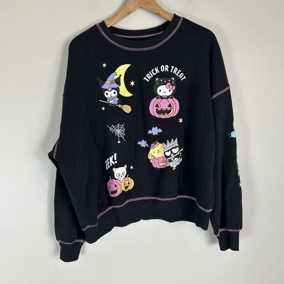 Sanrio Tops - Women's Sanrio Hello Kitty & Friends Halloween Sweatshirt Size Large trick treat